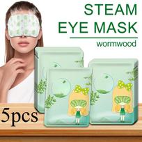 Wormwood Steam Eye Mask Hot Compress Eye Mask Kelionės, poilsis, miegas – savaime įkaista, švelnus akims, hipoalergiškas 5pcs beige
