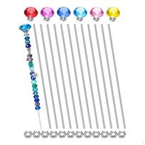 8/32 Sriegiuotos strypos karoliukams sodo kuoliukuose, pakabinamiems spaustukams, rankdarbiams, su šešiabriaunėmis veržlėmis, M4 strypas. 30pcs