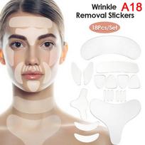 18 vnt. Akių kaktos pleistras Silikoninė pakelianti pagalvėlė Daugkartinio naudojimo Raukšlių šalinimo lipdukas 16PCS