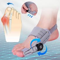 Unisex korektorius nuo kauliuko ant kojos Piršto Hallux Valgus įtvarai Pasukamas pirštų separatorius Tiesintuvas Reguliuojamas pedikiūro pirštų korektorius pilka