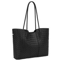 Women's Woven Tote Bag 2025: Large Capacity Fashion Shoulder Handbag for Casual Commute juoda