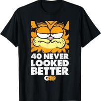 Garfield 40 Looks T-Shirt S juoda