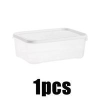 1-10pcs Freezer Meat Storage Microwave Oven Heatable Container Storage Box Food Grade Pp Packaging Box Kitchen Food Preservation 1200ml