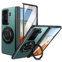 2700 Gass Strong Magnetic 360 Stand Ring Case for Honor Magic V2 RSR V3 Vs3- Metal Hinge Protection with Screen Protector Honor Magic V2