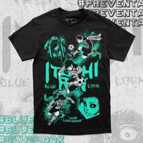 Meguru Bachira T-shirt Blue Lock Kunigami,Rin Itoshi,Nagi Anime Manga All Size S juoda