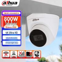Dahua 8MP 4K Starlight POE Dome IP Camera CN plug (adapter included)