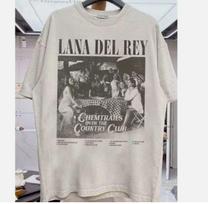 26 Lana Del Rey Gift Fans Tee Chemtrails Over The Country Club Unisex white Tshirt Unisex T-Shirt L