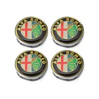 4 vnt. 60 mm automobilio ratų centriniai dangteliai Ženklelis Padangų ratlankių dangteliai Alfa Romeo Giulia Stelvio Giulietta 156 159 147 Mito Tonale Brera Alfa Romeo 60mm auksas