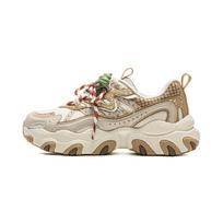 Li Ning Cat Paw Lite3 Cushioning Slip Resistant Abrasion Resistant Breathable Lightweight Low top Chunky Sneakers AGCV390-1 35.5