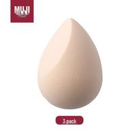 MUJI Waterdrop Bevel Cut Beauty Sponges 3 dalių rinkinio spalva