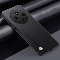 Prabangus PU odinis dėklas, skirtas Xiaomi Poco C75 galinis dangtelis Matinis silikoninis pilnai apsaugantis telefono dėklas, skirtas Redmi 14C 14 C Redmi14C 4G For Poco C75 juoda