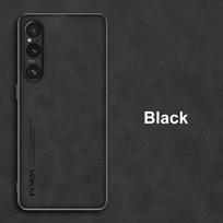 Luxury Leather Case For Sony Xperia 1 5 10 V 5 IV 5G Back Cover Silicone Protection Phone Case For Sony Xperia 1 5 10 IV Coque For Xperia 1 V juoda