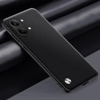 Luxury PU Leather Case For Xiaomi Poco X8 Pro Max 5G Back Cover Matte TPU Silicone Shockproof Full Protection Phone Case Coque For Poco X8 Pro Max matinė juoda spalva