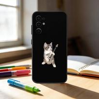 F-Funny C-Cute Cat Phone Case For Samsung S25,S24,S21,S22,S23,S30,Ultra,S20,Plus,Fe,Note,10,9,5G Black Cover Samsung S21 S305G