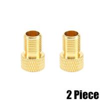 2x Bicycle Presta To American Adapter Bike Tire Valve Adapter Copper Bicycle Pump Tire Valve Connector F/V To A/V Converter