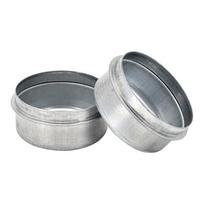 2.44 Bearing Grease Cover Dust Cap Trailer Axle Wheel Hub with Rubber Plug Compatible with Dexter Compatible with Boat Trailer