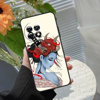 Japanese Oni Girl Case For OnePlus Nord 5 CE 2 3 4 Lite N20 N30 OnePlus 15 13 12 11 10 8T 10T 13R 13T 15R Cover OnePlus Nord 4