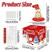 Red Christmas Sock Decorative Box For Holiday Celebrations And Gift Packaging For Festive Events