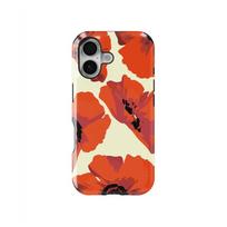 Poppies Yellow Phone Case for iPhone 17 16e 16 15 14 13 12 11 X XS XR XSMAX 7 8 Air Pro Max Plus Luxury Double-layer Back Cover iPhone 11