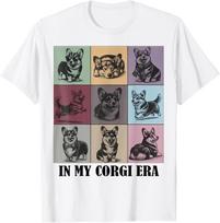 Retro In My Corgi Era Funny Corgi Mom Dog Lover  unisex T-Shirt Mens Womens Tees Top 3XL
