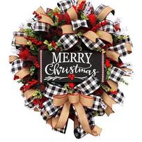 Beautifully Crafted Christmas Letter Wreath Featuring Lush Red Berry Accents For Holiday Decor 25cm/9.84in