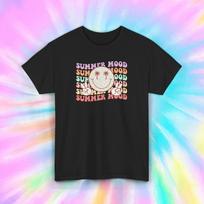 Summer Mood Groovy Vibe Retro Aesthetic Palm Tree T-Shirt Mens Womens Tees Top Tee S-5XL S