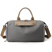Travel luggage bag, with shoe bag, multiple pockets - durable sports bag, fitness bag, wet dry separati pilka spalva