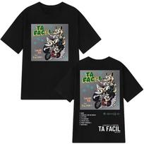 Rapper Lucho Rk La Pantera Ta Facil Album Fashion Print T-shirt Men Women Gothic Punk T-shirts Casual Cotton T-shirts S