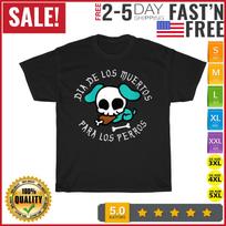 Womens Dia De Los Muertos Dog Chihuahua Sugar Skull Vintage T Shirt Mens Womens Tees Top Men Women 3XL