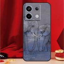 Cute Elephant Case For Xiaomi Redmi Note 13 Pro 12 11 9 10 Pro 12S 11S 10S 9S Redmi 12 10C 12C 13C Cover Redmi Note 11 Pro