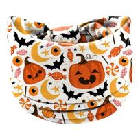 Skull Print Halloween Headbands Pumpkin Wide Elastic Turban Headwear Bohemian Cotton Stretch Women Headwrap Hair Accessories