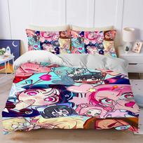 A-Alien Cartoon Stage Duvet Cover Set Soft Wash Bed 3 Piece Summer Comfortable Student Dormitory Home Baby Bedding Best Seller EU Single(135x200cm)