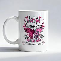 Floral Butterfly Great Grandma Mug, Pregnancy Baby Announcement for Coffee Cup Promoted to Great Mother Ceramic Coffee Mug 1