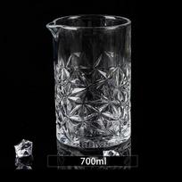 Whiskey Glass Cup 700ml Cocktail Shaker Professional Cocktail mixing cups Crystal Glass Stirring Cup Bartender Mixing Bar tool