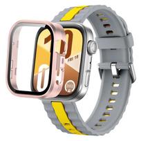 Silicone Strap+PC Case for Huawei Watch Fit 4/Fit 4 Pro Intelligent Bracelet Parts for Huawei Watch Fit 3 Watch Protective Shell Huawei Watch Fit 4