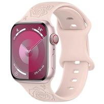 Silicone Strap For Apple Watch 1110 9 8 7 Band 45mm 41mm 44mm 40mm 42mm 46mm Ultra 49mm Engraved Pattern Bracelet iWatch 6 5 SE3 S10-11-42mm 40 41mm