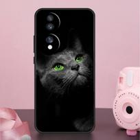 Black Cat Staring Eyes Case For Honor Magic 6 Pro 5 Lite 50 70 90 Lite X7 X8 X9 X6a X7a X8a X9a X8b X9b Back Cover Honor X7a