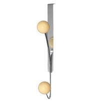 ABBY-Easy Install Iron Hook Rack Over-The-Door, Heavy-Duty Metal Hooks For Hats, For Coats Perfect For Bedroom, Bathroom Storage