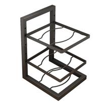 Stainless Steel Pan Organizer Rack  2/3/4 Level Design  Efficient and Space saving Storage for Pots  Plates  Trays and More
