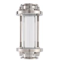 ABBY-In-Line Sight Glass With Clamp End,Flow Sanitary Straight Sight Glass SUS316 Tri Clamp Type