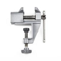Mini Table Bench Vise Work Clamp Swivel Hobby Craft Repair Tool Jewelers DIY Repair Tool Plier Jewelry Electronics Workbench mėlyna