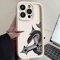 New Snake Case for iPhone 16 15 14 13 12 11 Pro/ Max/Plus Anti-Fingerprint Anti-Shock Rear Cover iPhone 15