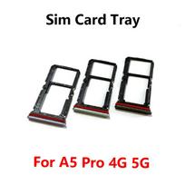 For Oppo A5 Pro 4G 5G Sim Card Slot Tray Holder Sim Card Reader Socket Replacement Parts A5 Pro brown