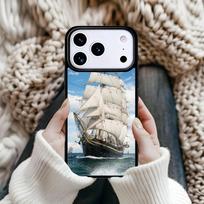 Sailing Pirate Ship Boat soft Magnetic Phone Case For iPhone 17 16 15 12 13 Pro Max 14 Plus 11 Hard Cover With MagSafe iPhone 13 mini