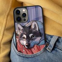 Cute Husky Soft Phone Case for iPhone 17 Air 16e Pro max 15 Pro 13 14 Plus 11 12 MagSafe Magnetic Coque iPhone 12or12pro