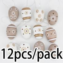(12Pieces/bag)4x6cm Easter Eggs Holiday Decorations Gifts Seasonal Celebrations Matching with Happy Atmosphere 4x6CM
