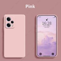 For Xiaomi Poco F5 Case For Poco F5 Cover Coque Shell Original Liquid Silicone Soft TPU Phone Funda Case For Poco F5 X5 Pro For Poco X5 5G rožinė
