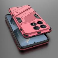 For Poco X6 Pro Case Poco X6 Pro Cover Coque Fundas Armor Shockproof Hard Stand PC Phone Bumper For Poco X6 Pro For Poco X6 Pro rožinė