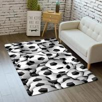 Football Soccer Themed Area Rug Living Room Bedroom Kids Room Sport Non Slip Carpet Modern Design with Vintage Look Perfect Gift 40X60CM