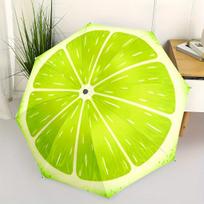 Automatic Folding Umbrella Lime Slice. Portable Collapsible Design, Casual Outdoor Accessory, for All Seasons, Christmas Birth